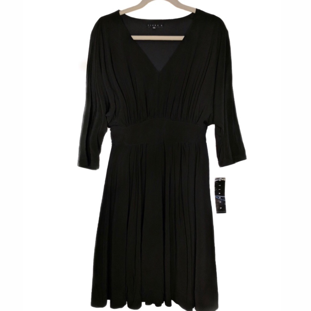 Tiana B. V-Neck Black Dress